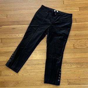 Anthropologie Black Velvet-Inspired Pant Size 12